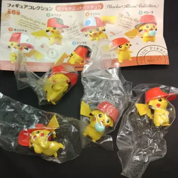 포켓몬 피규어 모자를 쓴 피카츄 4종 세트