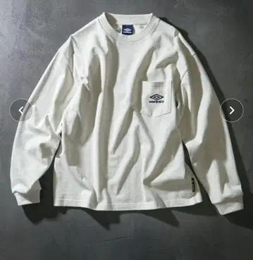 UMBRO 롱 슬리브 T셔츠 라이트 그레이