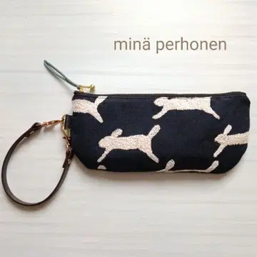 미나 페르호넨 라운드 파우치 란란란 네이비