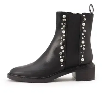 [ 새상품급 ] 에스페란자 모조 진주 사이드 고어 숏부츠 블랙 L