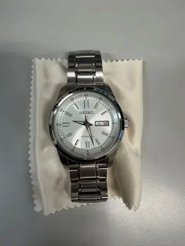 SEIKO 자동 와인딩 손목시계 실버