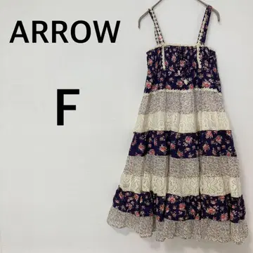 애로우 ARROW 튜닉 [ F ] 롱 스커트 2way 꽃무늬 허리밴딩