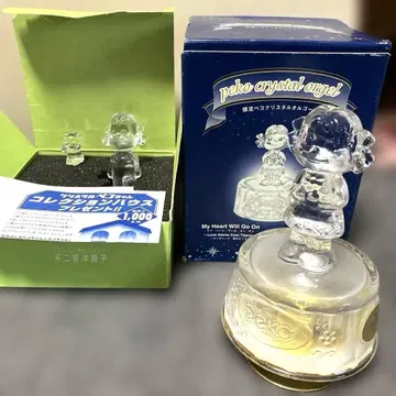 크리스탈 오르골 페코짱 한정품 페코짱과 도그 세트