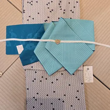 새상품 기하학 패턴 코몬 기모노