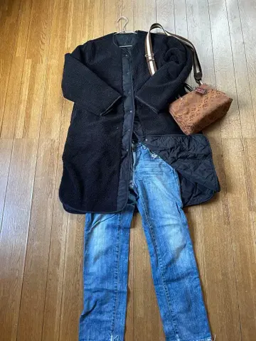 Midi Umi 미디우미 리버서블 퀼팅 보아 코트