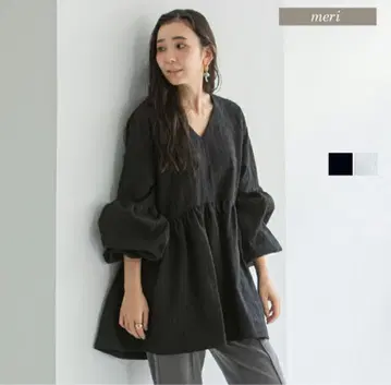 MERI SHIORI x MERI 튜닉 블랙