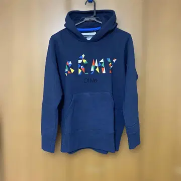 miraco ARMY 자수 네이비 후드티 속기모 S