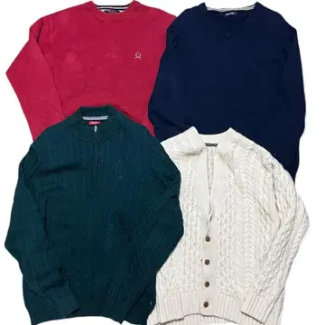 US 구제 의류 니트 스웨터 4개 묶음 판매 NT08