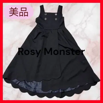 [ 새상품급 ] rosymonster 원피스 롱 스캘럽 네이비