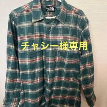 THE NORTH FACE 체크 무늬 플란넬 셔츠 M