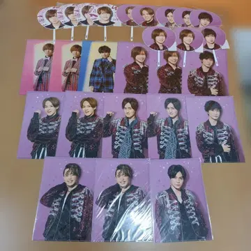 미개봉 Travis Japan 미니 부채 클리어 파일 묶음 판매