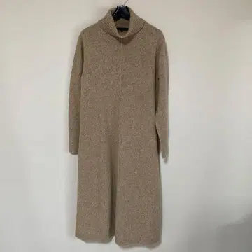 23구 터틀넥 롱 니트 원피스 38 울 DMW