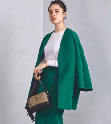 unitedarrows 리버 바이컬러 코트 리버서블 코트