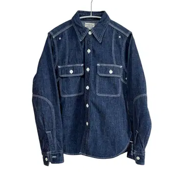 N-521 새상품급 pherrows 페로우즈 데님 셔츠 XS 스테디셀러