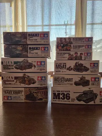(11월 30일까지) 타미야 1/35 스케일 탱크, 보병 세트 모음