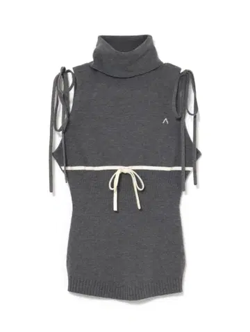andmary Adele ribbon tank gray