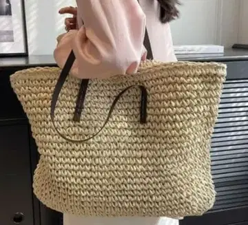 토트백 풀잎 엮음 안감 포함 여성용