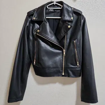 [ ZARA ] 블랙 라이더 자켓 M