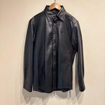 00's EZ BY ZEGNA 램 가죽 셔츠 제냐