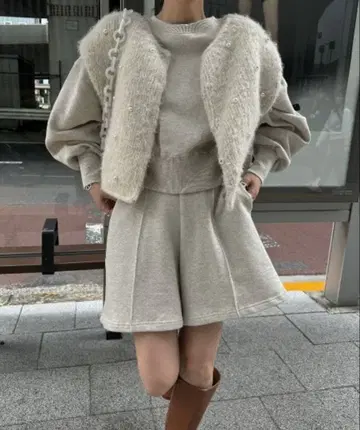 center seam relax sweat short PT