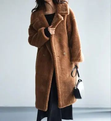 컨디션 최상 SAISON DE PAPILLON 테디베어 코트 브라운 M