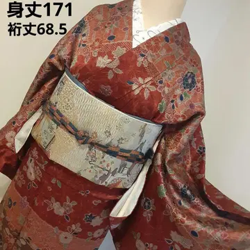 츠케사게 코몬 톨 사이즈 후쿠로 오비 포함