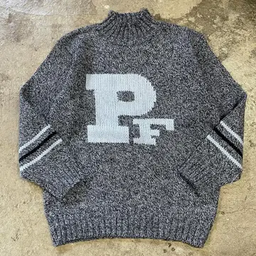 빅 사이즈 FHAT FARM 팻팜 모크넥 스웨터