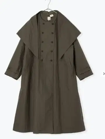 삼각건 포함 W 버튼 코트 그린 TSUHARU 츠하루 사만사 모스모스