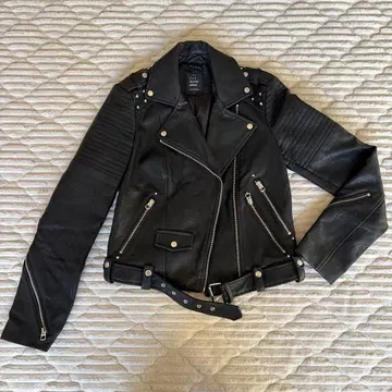 ZARA 스터드 블랙 라이더 자켓