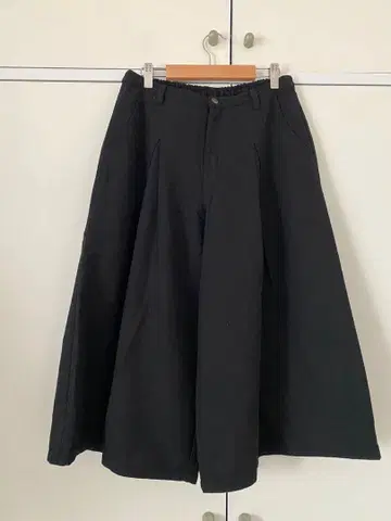 블랙 가우초 팬츠