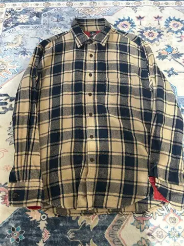 45r 45rpm 블록 체크 플란넬 셔츠 현행 모델 일본제 헤비 플란넬
