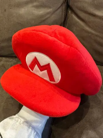 마리오 팬 빨간색 모자 usj 뒤집어쓰는 머리띠 햇