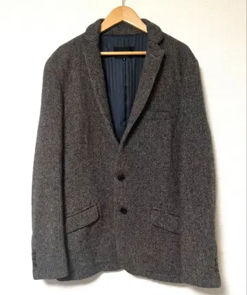 새상품급 하이스트릿 헤링본 트위드 테일러드 자켓