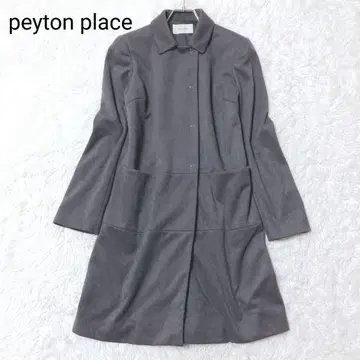 페이턴 플레이스 롱 코트 사이즈 9 그레이 아우터 포켓 안감 무지