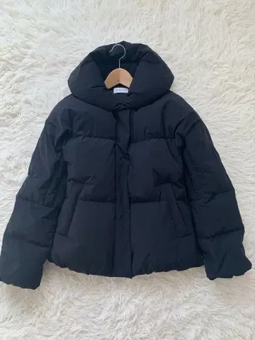 PLST 워셔블 다운 자켓 블랙 점퍼 사이즈 M