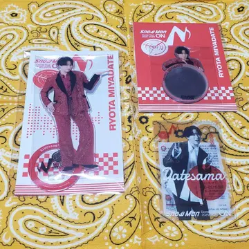 미야타테 료타 Snow Man 아크릴 스탠드 거울 스티커 클리어 카드