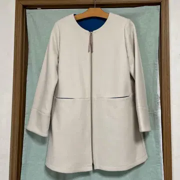 아이보리 노카라 자켓
