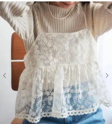 flower 이번 시즌 완판 네이처 레이스 뷔스티에 아이보리