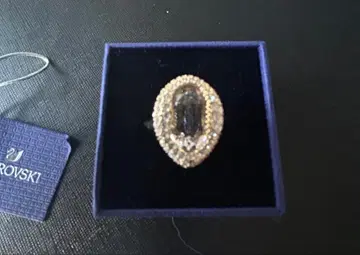 Swarovski 페어 쉐이프 크리스탈 반지 골드