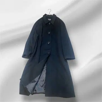 빅 사이즈! BELTA BOUNO 캐시미어 100 A라인 코트 블랙 13