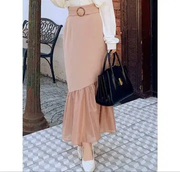 [ RESEXXY ] 시어 도킹 머메이드 스커트