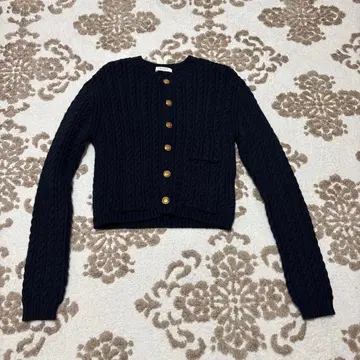 투모로우랜드 맥피 하이브리드 코튼 케이블 숏 가디건