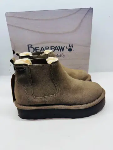 06) 미사용 새상품 BEARPAW 안쪽 보아 사이드 고어 부츠 25cm