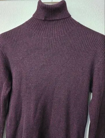 COMME CA MEN 하이 게이지 터틀 니트