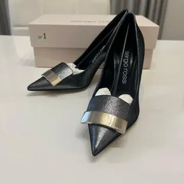 세르지오로시 sr1 실버 36.5 (23.5cm) 하프 밑창 교환 완료