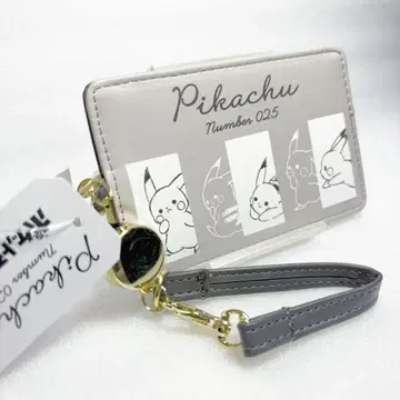 [새상품] 포켓몬 피카츄 패스케이스 릴 스트랩 포함