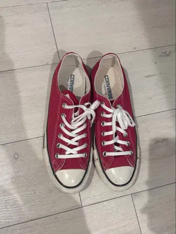 컨버스 올스타 24.5cm 빨간색