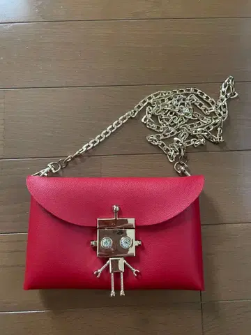 클러치백 체인 숄더백 스마트폰 숄더 미니 메이크업 파우치에도 빨간색