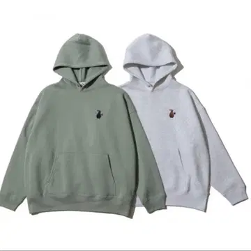 devadurga 크로우 자수 풀오버 후드티