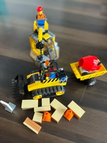 건설 차량 LEGO 세트 미니 피규어 포함